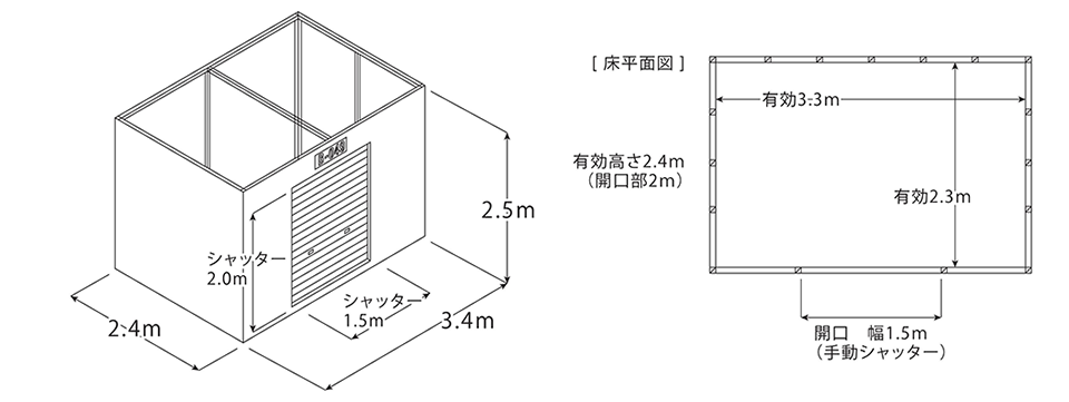 Bタイプ（4.5帖/2.2坪）